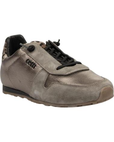 CETTI 1379 - ZAPATILLAS DE PIEL ACERO PLATINO PLATINO