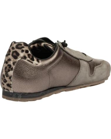 CETTI 1379 - ZAPATILLAS DE PIEL ACERO PLATINO PLATINO