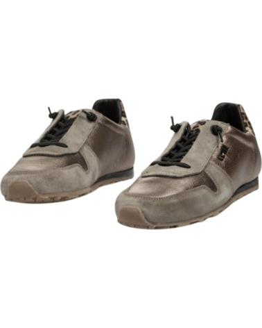 CETTI 1379 - ZAPATILLAS DE PIEL ACERO PLATINO PLATINO