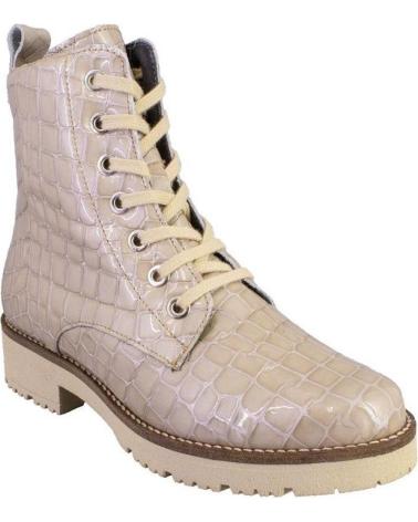 BOTAS DE PIEL PITILLOS 10774 PIEDRA CON CORDONES Y CREMALLERA PIEDRA