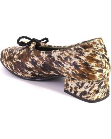 NIVAL LULU POTRO ZAPATOS DE PIEL MARRÓN ESTAMPADO ANIMAL MARRON