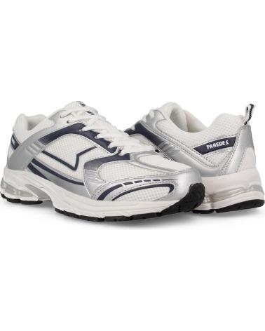 PAREDES SUFLÍ - SCARPE DA GINNASTICA URBANE UOMO BIANCO-BLU BLANCO BLANCO