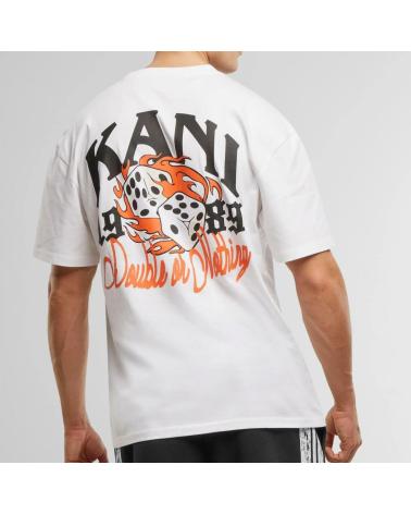 T-SHIRT KARL KANI DICE PRINT BRANCA NAN