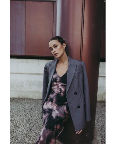 PUNTOSALAO VESTIDO ESTAMPADO TIE DYE PARA MUJER CON TIRANTES ESCOTE PIC ROSA