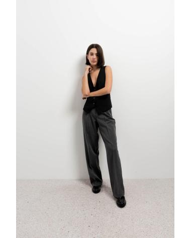 PUNTOSALAO PANTALON RECTO PARA MUJER PERNERA ANCHA CON TRABILLAS VARIOS COLORES