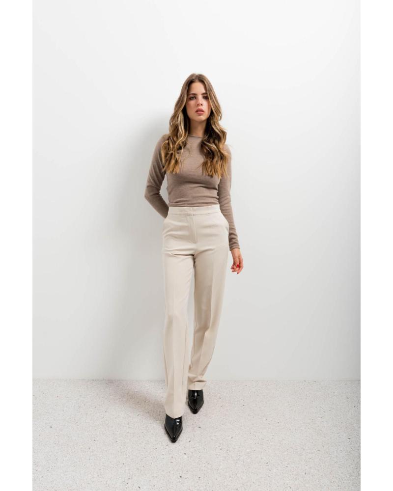PUNTOSALAO PANTALON RECTO PARA MUJER EN COLOR BEIGE