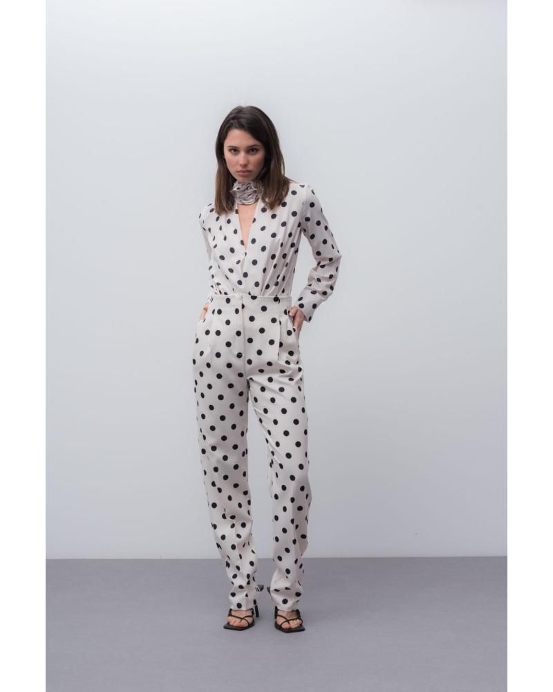 PUNTOSALAO PANTALON ESTAMPADO MUJER BLANCO