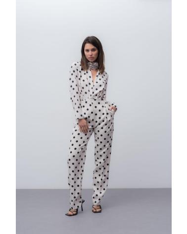 PUNTOSALAO PANTALON ESTAMPADO MUJER BLANCO