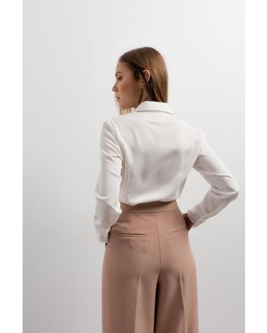 PANTALON PUNTOSALAO TAILLE HAUTE AVEC REVERS ET POCHES LATÉRALES ROSA
