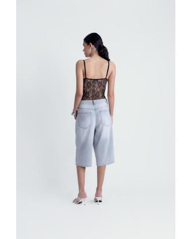 PUNTOSALAO BODY IN PIZZO NERO NEGRO