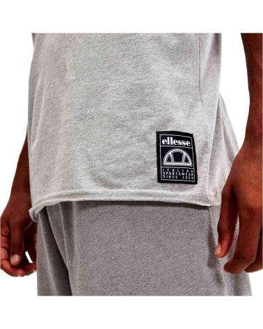 ELLESSE SHORT SPORTIF GRIS ET T-SHIRT SLATENO NOIR GRIS