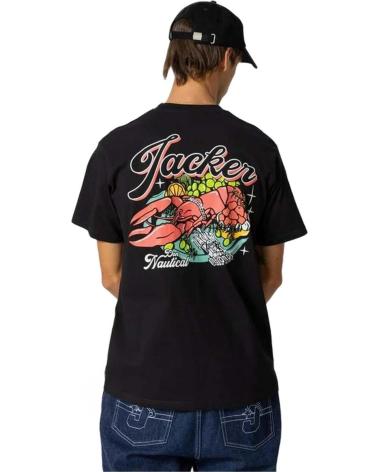 T-SHIRT JACKER DE MANGA CURTA 'LOBSTER' PRETA NEGRO