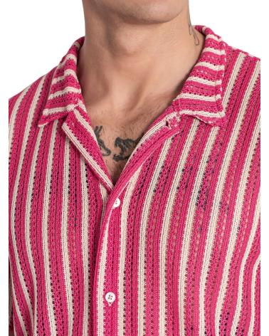 CAMICIA GIANNI KAVANAGH BREEZE ROSA A RIGHE ROSA