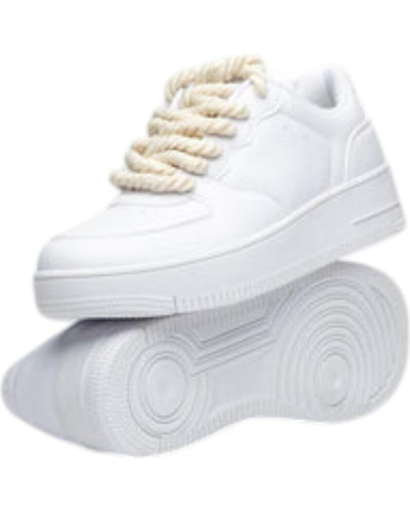 GIANNI KAVANAGH ZAPATILLAS ROPE BLANCAS ESTILO URBANO BLANCO