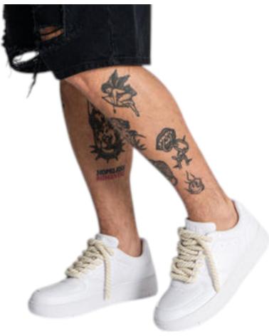GIANNI KAVANAGH ZAPATILLAS ROPE BLANCAS ESTILO URBANO BLANCO