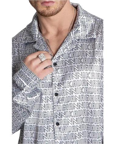 GIANNI KAVANAGH CHEMISE IMPRIMÉE TAG GRISE AVEC ANGES GRIS