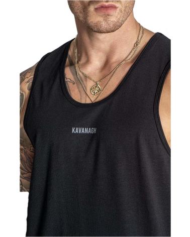 GIANNI KAVANAGH EASY TANK TOP ÄRMELLOSES T-SHIRT SCHWARZ NEGRO