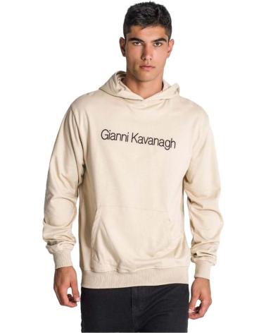 SUDADERA CON CAPUCHA GIANNI KAVANAGH ESSENTIAL MAXI BEIGE BEIGE