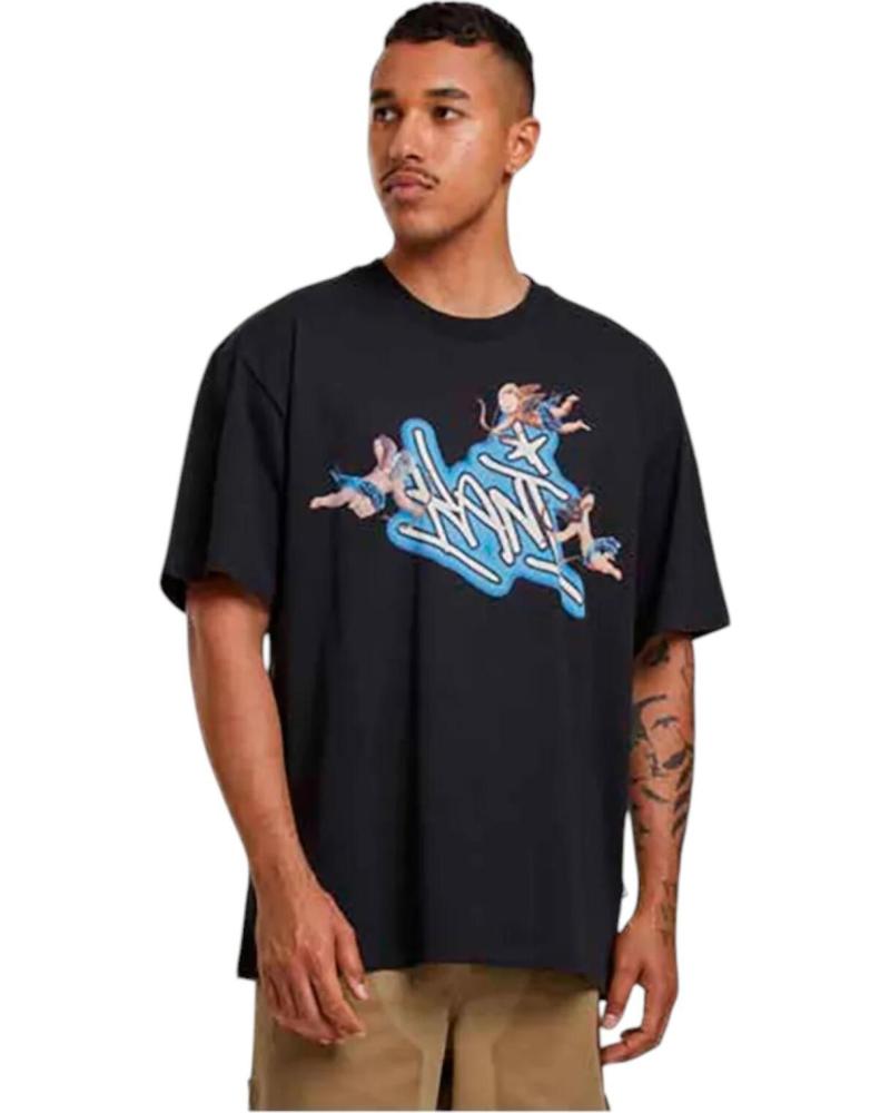 KARL KANI T-SHIRT WOVEN AIRBRUSH AMOR NERA NEGRO