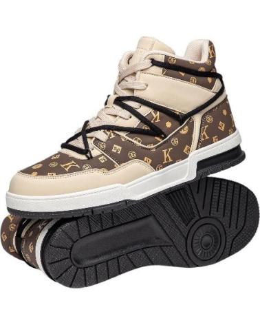 GIANNI KAVANAGH ZAPATILLAS LOGOMANIA HIGH MARRóN
