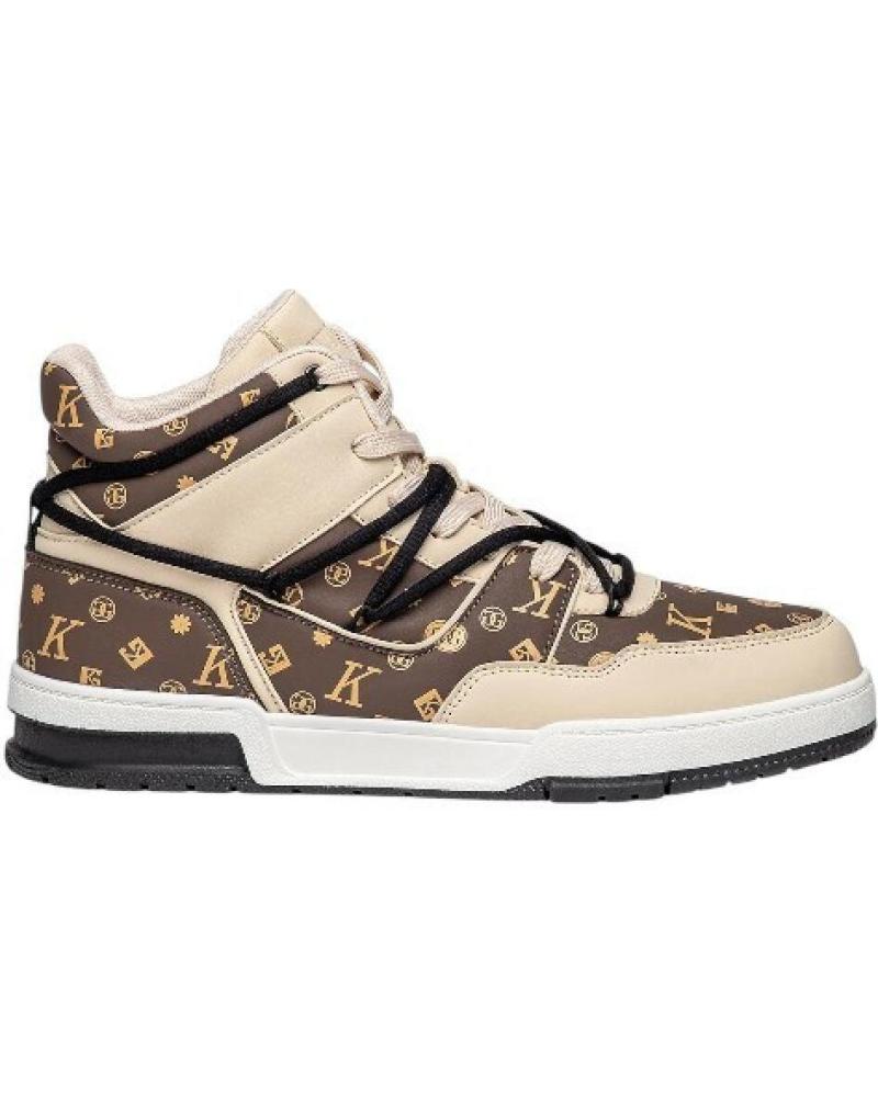 GIANNI KAVANAGH ZAPATILLAS LOGOMANIA HIGH MARRóN