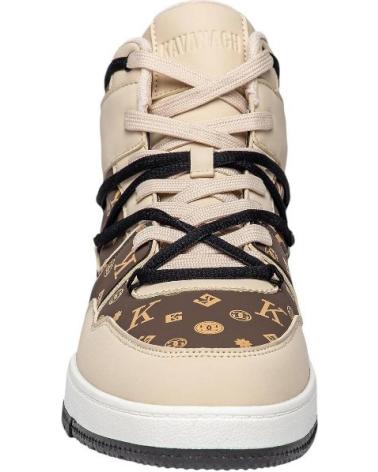 GIANNI KAVANAGH ZAPATILLAS LOGOMANIA HIGH MARRóN