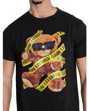GIANNI KAVANAGH CAMISETA DANGER BEAR NEGRO