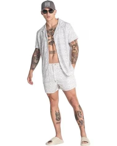 GIANNI KAVANAGH BADEHOSE SHORTS NOUVEAU GOLD WEISS BLANCO