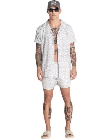 CAMICIA GIANNI KAVANAGH GOLD NOUVEAU BIANCA MANICA CORTA BLANCO