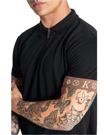 GIANNI KAVANAGH POLO DE MANGA CORTA EN PARA HOMBRE NEGRO