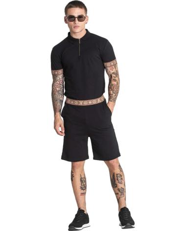 GIANNI KAVANAGH POLO DE MANGA CORTA EN PARA HOMBRE NEGRO