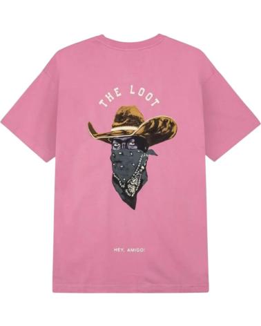 GRIMEY CAMISETA REGULAR LONE HAND ROSA NEGRO