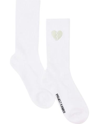 PROJECT X PARIS CALCETINES CORAZON ROTO BLANCO