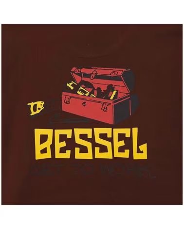 BESSEL FRIENDS T-SHIRT UNISEXE MANCHES COURTES GET TO WORK BTS003F24 MARRóN