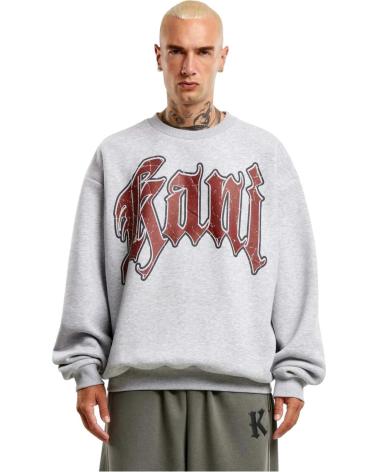 KARL KANI SUDADERA KANI INSIDE OUT CREW GRIS
