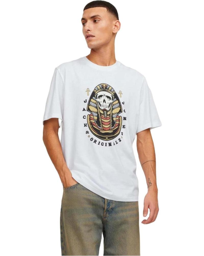 JACK AND JONES CAMISETA JACKJONES JORHEAVENS TEE SS CREW NEGRO