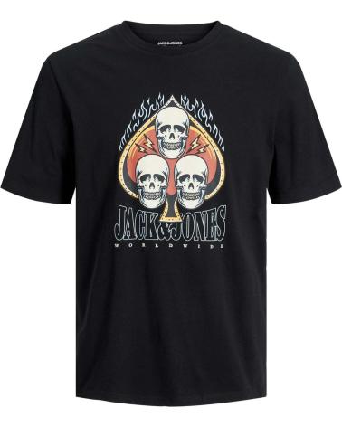 JACK AND JONES CAMISETA JACKJONES JORHEAVENS TEE SS CREW NEGRO