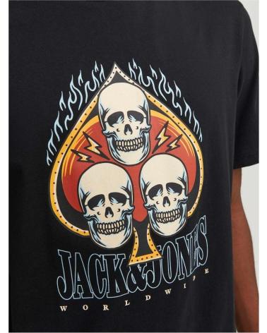 JACK AND JONES CAMISETA JACKJONES JORHEAVENS TEE SS CREW NEGRO