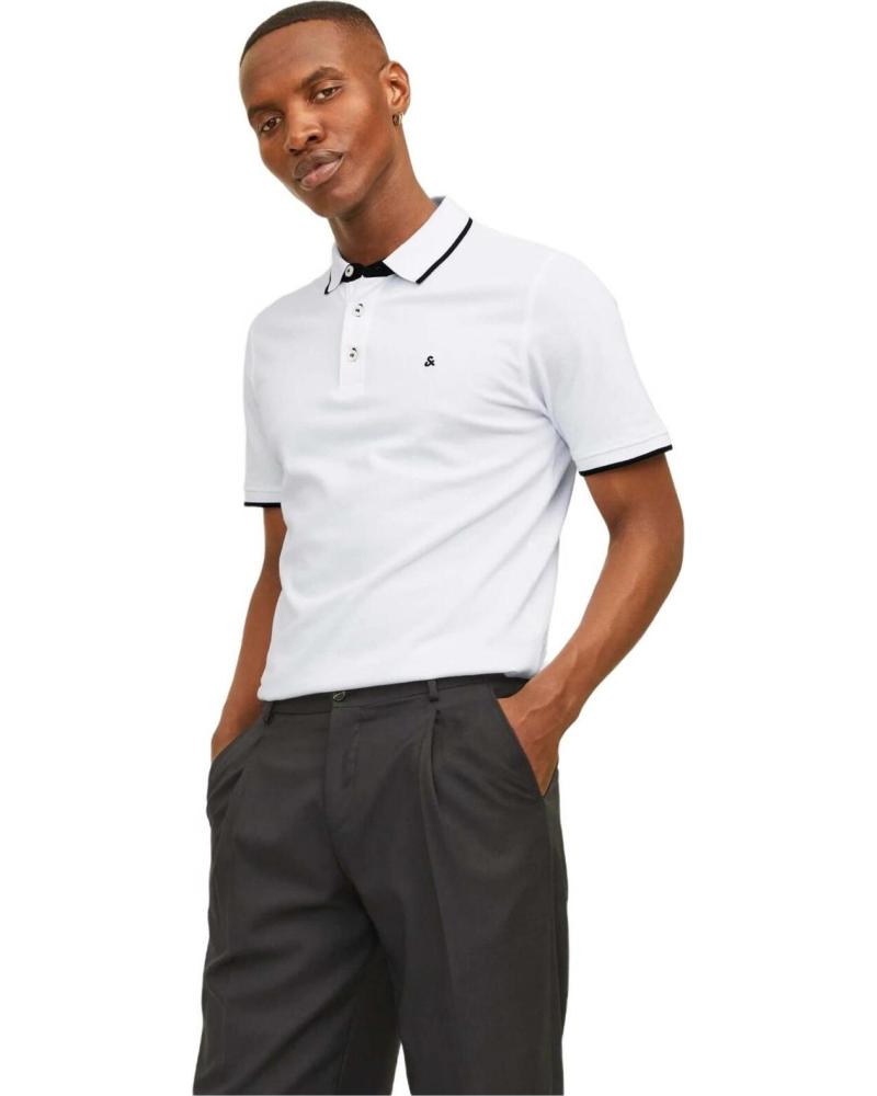 JACK AND JONES POLO JACK JONES JJEPAULOS POLO SS BLANCO
