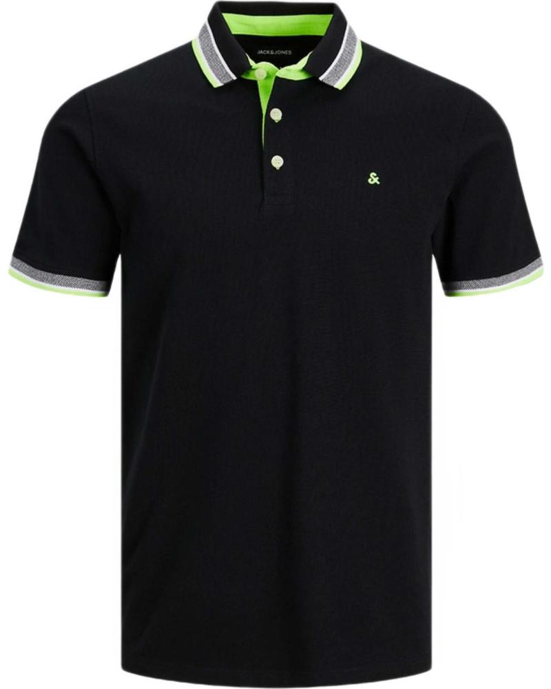JACK AND JONES POLO JACK JONES JJEPAULOS POLO SS NEGRO