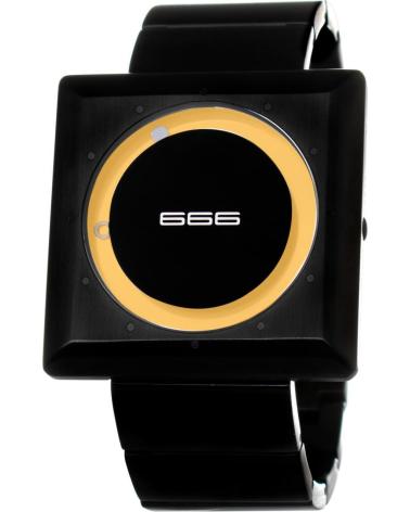 RELOJ 666BARCELONA 666-061 NEGRO CON ACENTO DORADO NEGRO