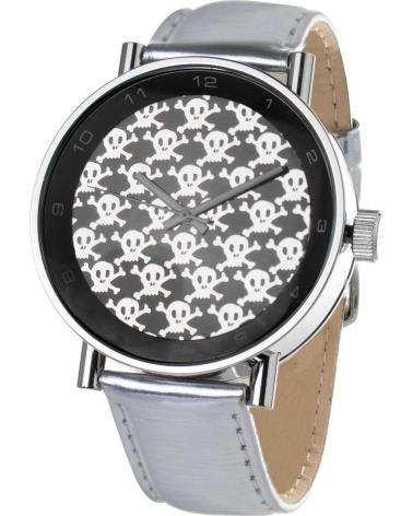 RELOJ 666BARCELONA 666-202 PLATA CON ESFERA DE CALAVERAS PLATA