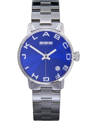 RELOJ 666BARCELONA 666-278 CON CORREA DE ACERO PLATA Y ESFERA AZUL ELÉCTRICO PLATA