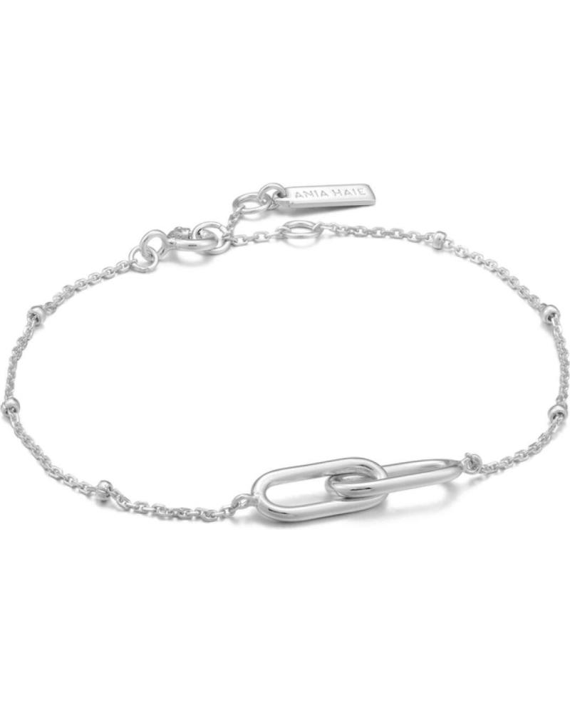 BRACCIALE ANIA HAIE B021-01H PLACCATO ARGENTO CON MAGLIA OVALE