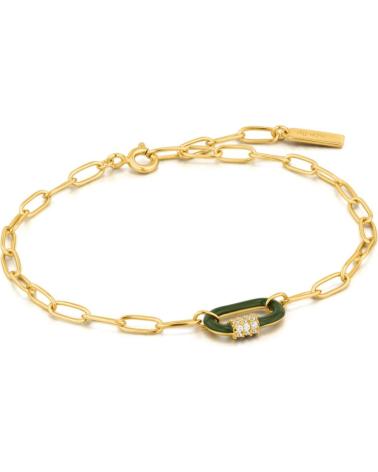BRACCIALE ANIA HAIE B031-01G-G DORATO A MAGLIE CON CHARM OVALE