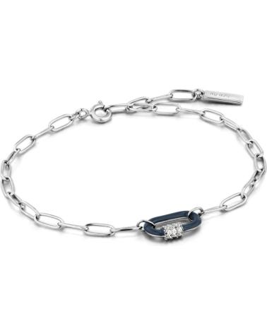 BRACCIALE ANIA HAIE B031-01H-B ARGENTATO A MAGLIE CON CHARM OVALE