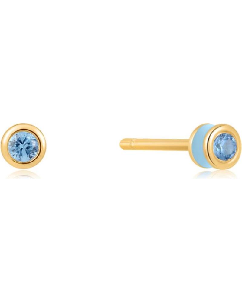 ORECCHINI ANIA HAIE E028-01G-B IN ORO CON PIETRA BLU