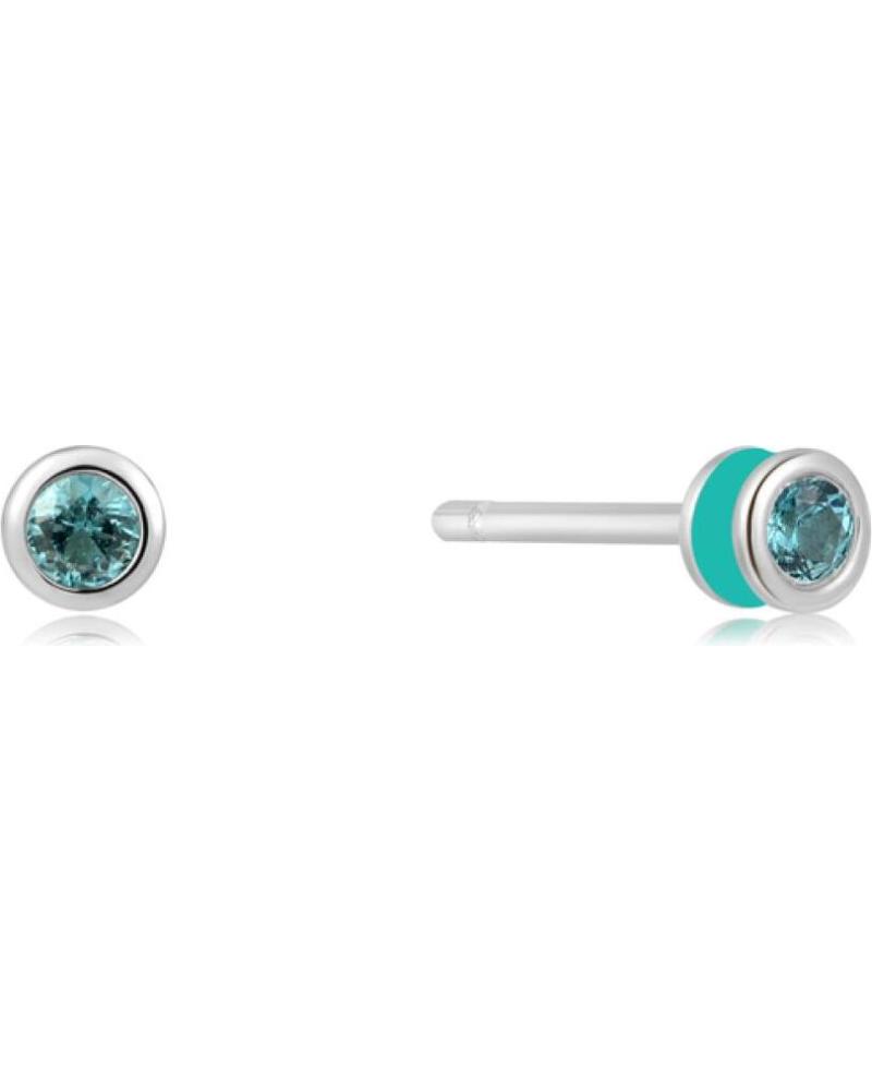 ORECCHINI ANIA HAIE E028-01H-T IN ARGENTO CON PIETRA VERDE-AZZURRA