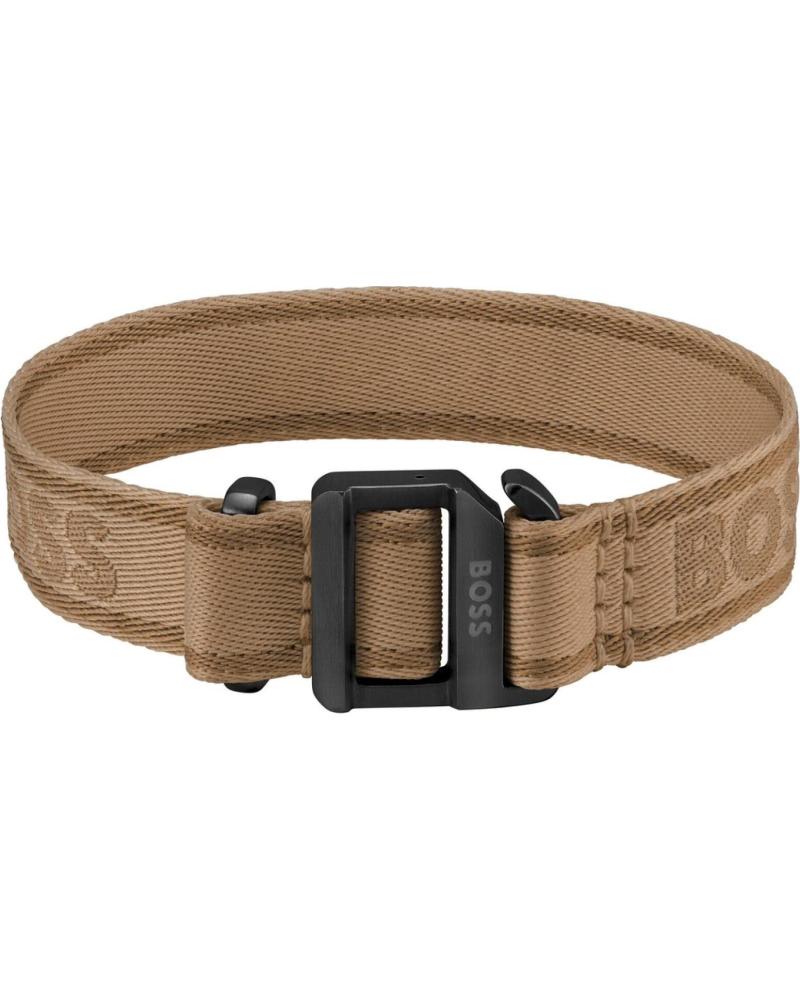 BRACCIALE BOSS 1580499 MARRONE IN NYLON CON FIBBIA METALLICA MARRON