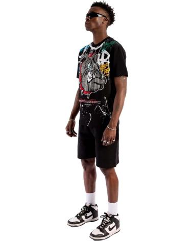 LEFT POINT T-SHIRT BULL DOG NERO NEGRO